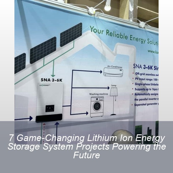 7 Game-Changing Lithium Ion Energy Storage System Projects Powering the Future